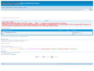 New Leaf City Fun Forum